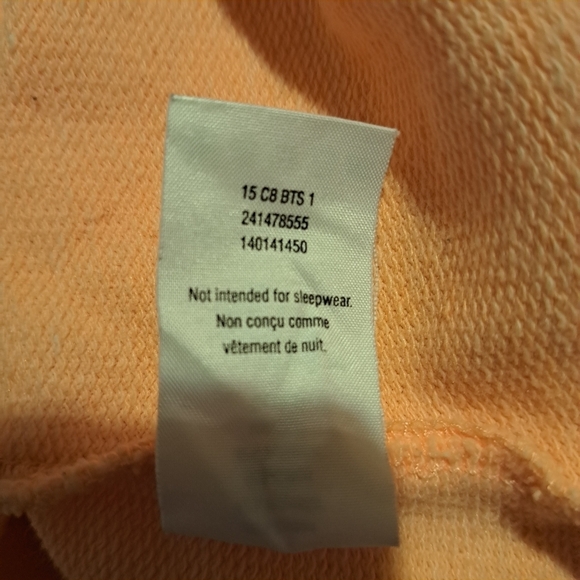 Crazy 8 girls size 5/6 light orange dress with heart sequin design & pockets - Picture 5 of 7